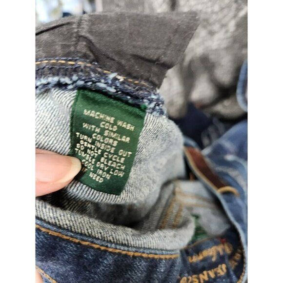 Ralph Lauren Denim Cutoff Shorts Womens Size 4 Blue Frayed Hem 100% Cotton Casua - Picture 5 of 5